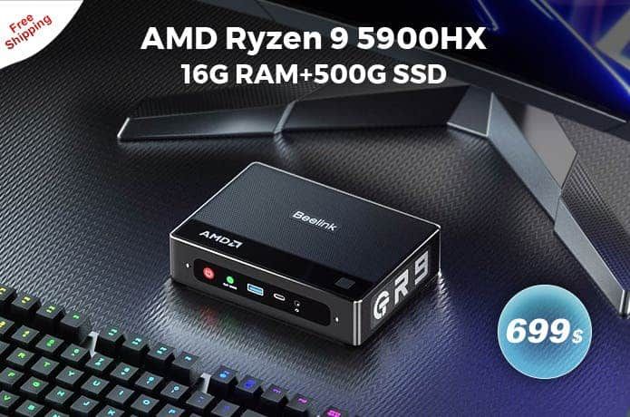 Powerful Beelink GTR5 with Ryzen 9 5900HX in presales