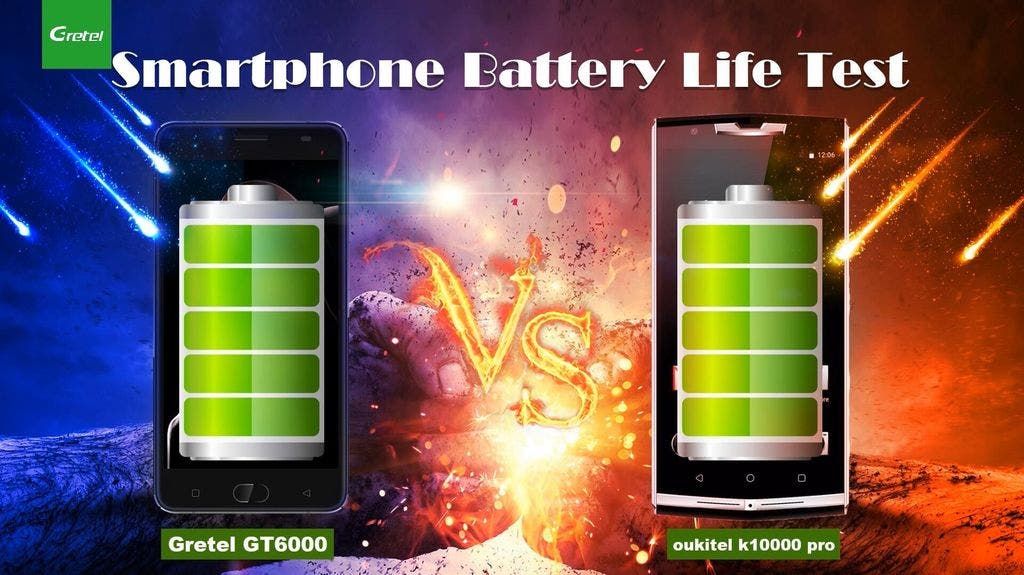 Video: Gretel GT6000 vs. Oukitel K10000 Pro battery test