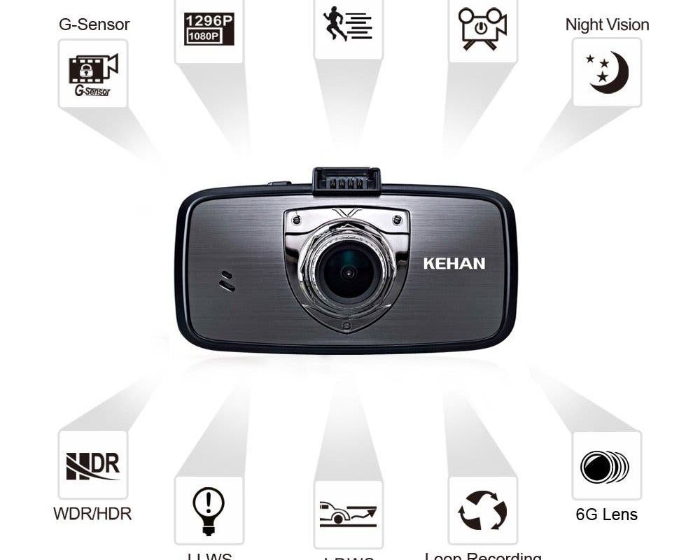 KEHAN K700 1296p Dashcam with Ambarella A7 now on sale