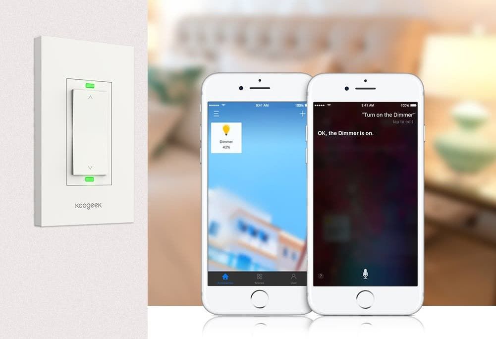 Koogeek KH03 Wi-Fi Enabled Smart Dimmer with Apple HomeKit Support