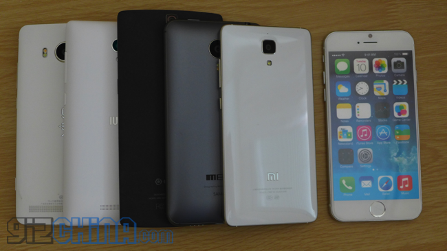 Hands on comparison of the iPhone 6 vs Top Chinese phones