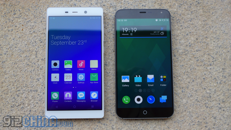 Phone Comparison: Meizu MX4 Vs IUNI U3