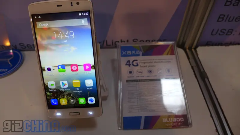 Bluboo X6, fingerprint scanner and 64bit processor