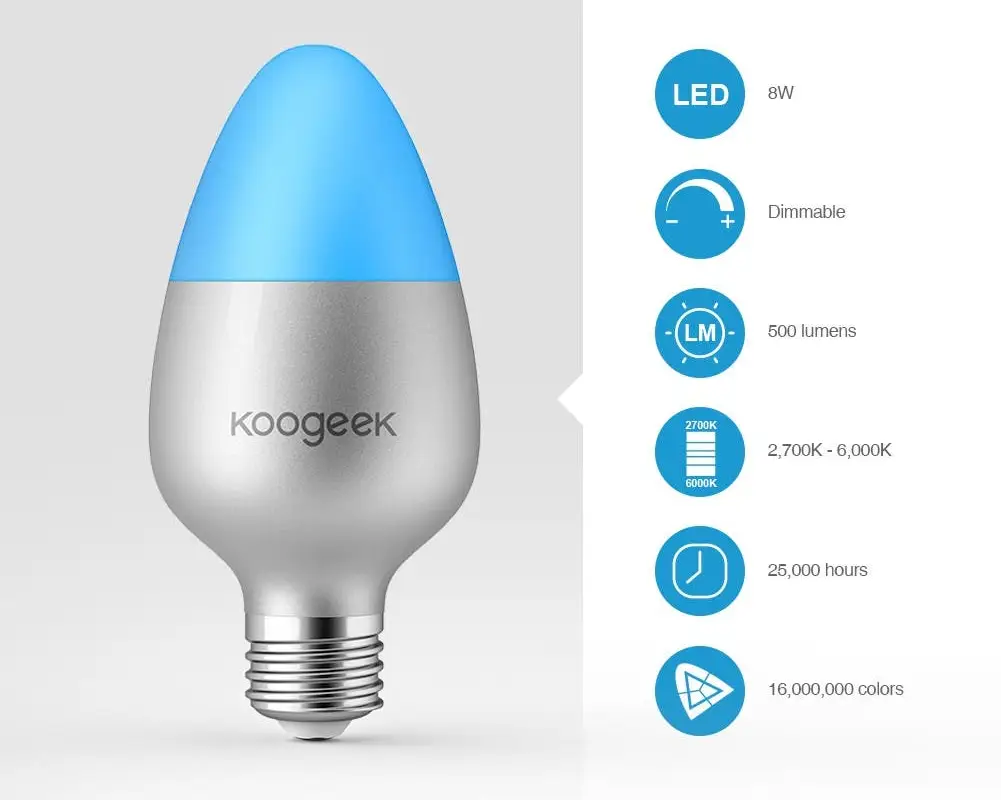 Koogeek LB1 Smart LED Bulb with Apple HomeKit Support on Sale
