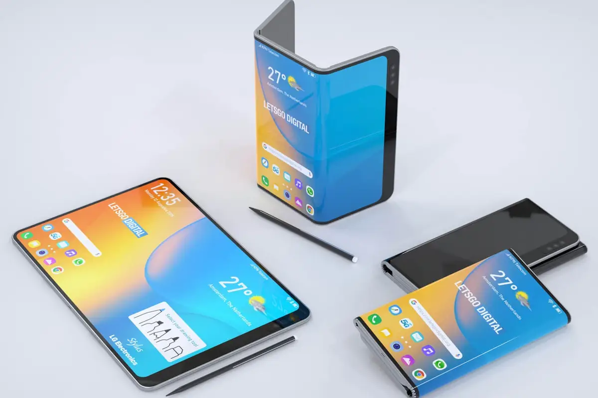 New leaks of the LG foldable mobile with stylus pen