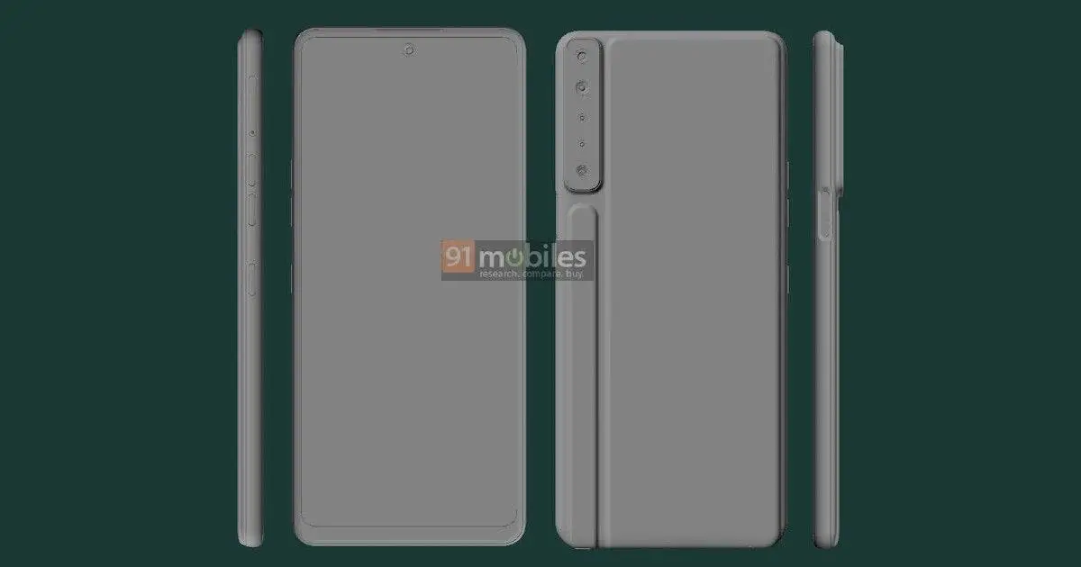 LG Stylo 7 renders with a unique pen holder design appears online
