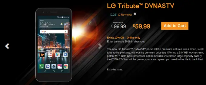 Budget Smartphone: LG Tribute Dynasty launched