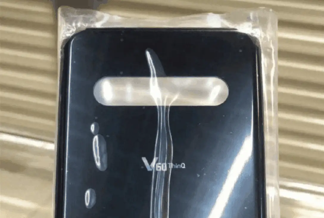 LG V60 ThinQ rear panel exposure - explosion-proof