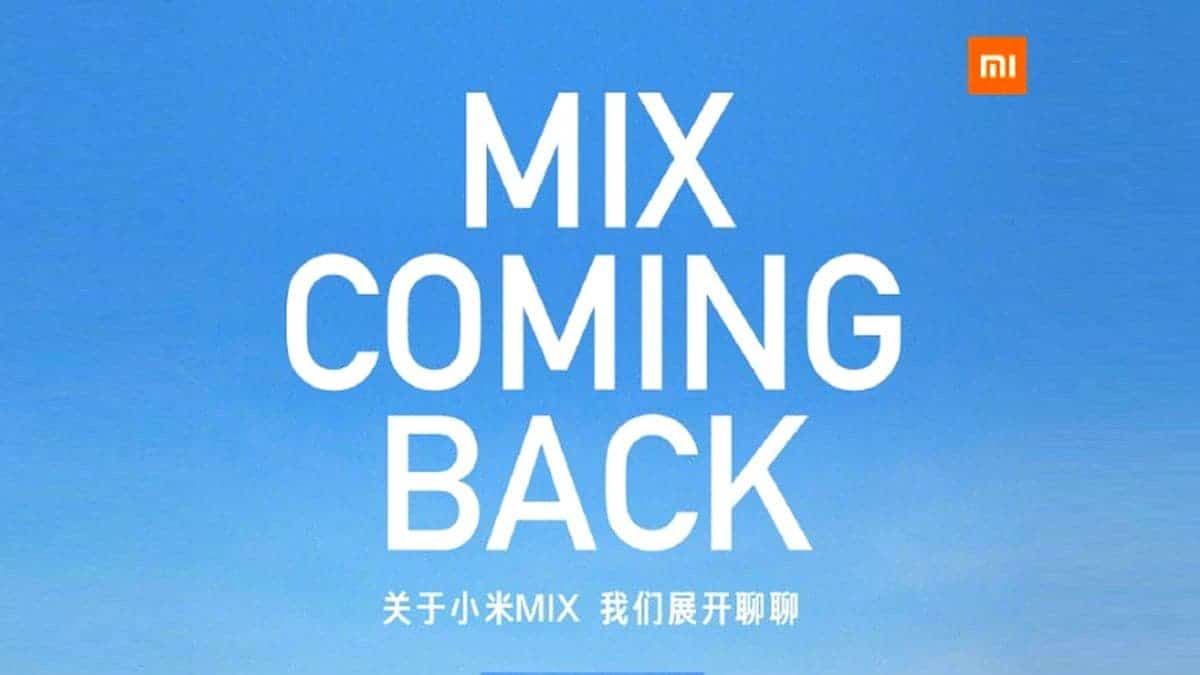 Mi MIX series will return on March 29