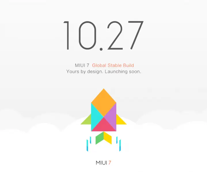 MIUI 7 Global ROM (stable build) rollout starting 27th October