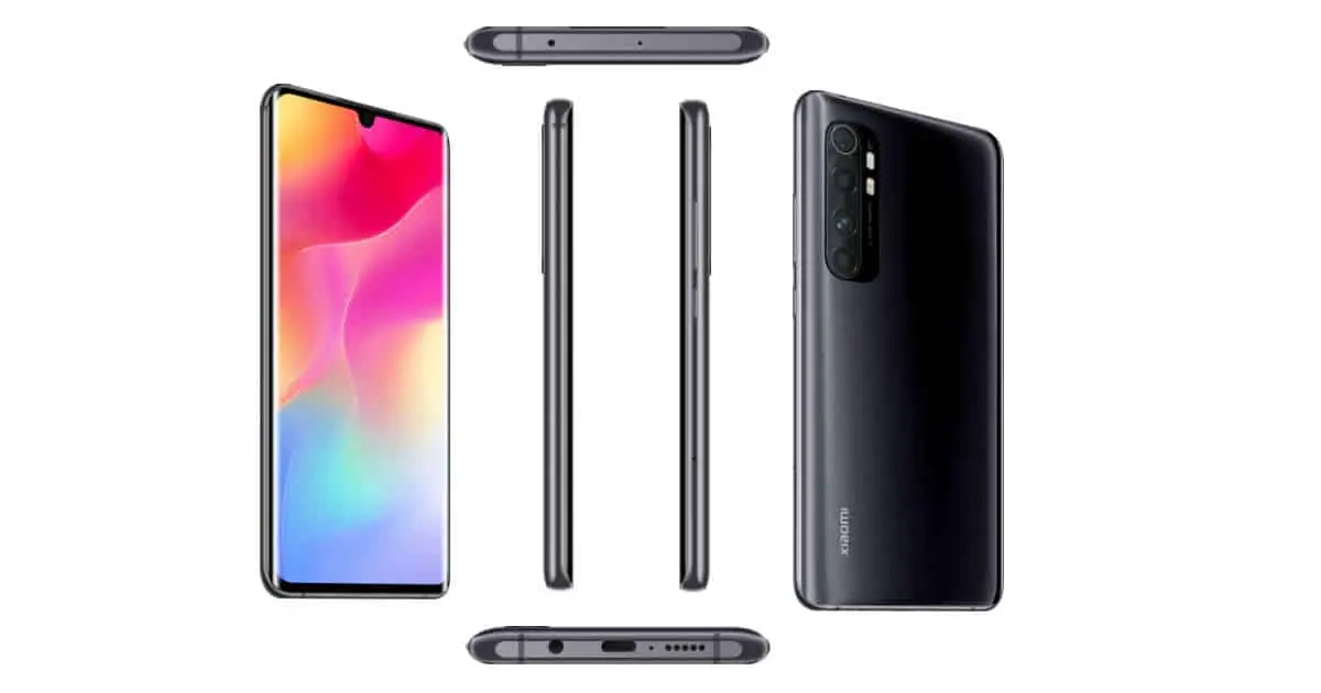 Xiaomi Mi Note 10 Lite: official images, features and prices leaked