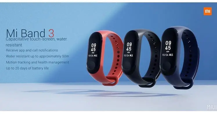 Mi Band 3 launched with a price tag of 169 Yuan