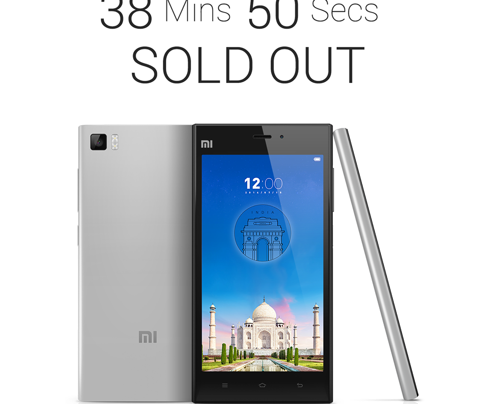 So how many Mi3 units did Flipkart actually sell before going out of stock?