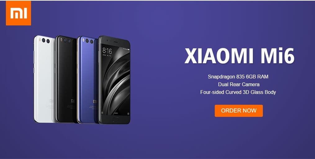 Xiaomi Mi 6 now available outside China - at last