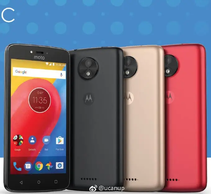 Motorola Moto C leaked, joins Lenovo's "budget" portfolio