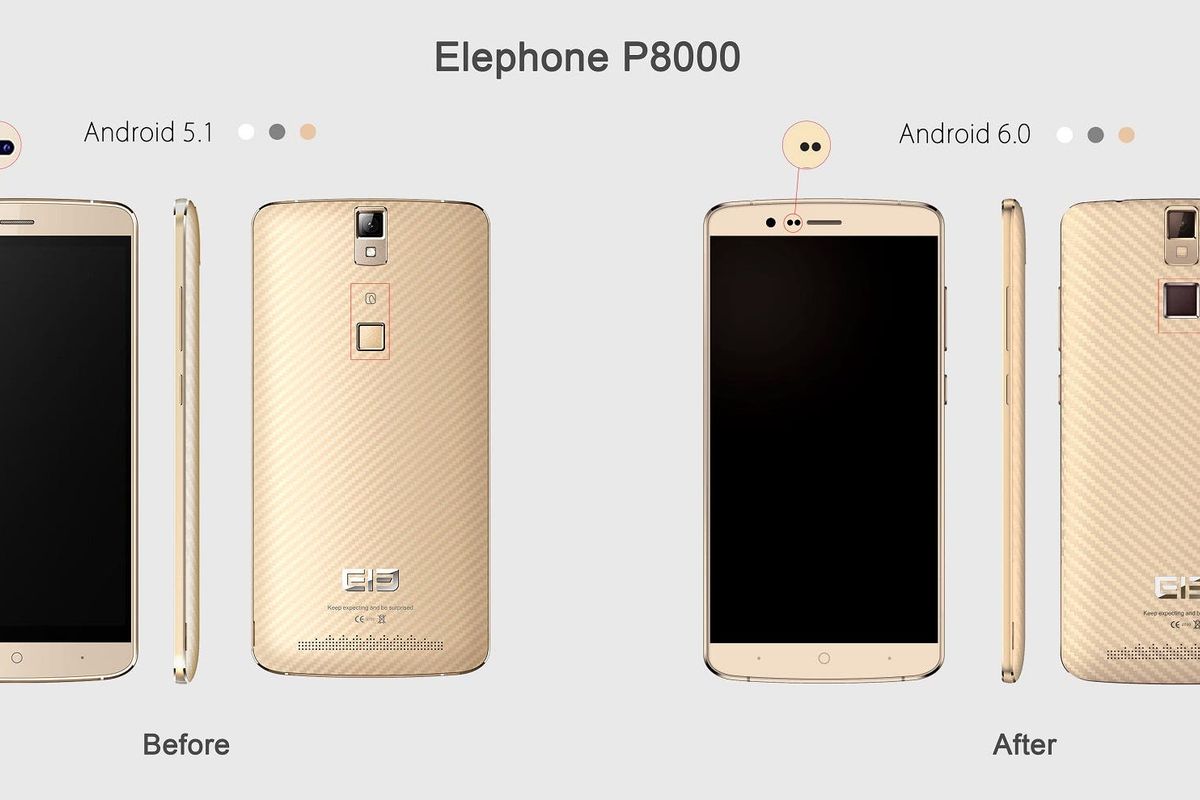 New Elephone P8000 comes with Android 6 and changes