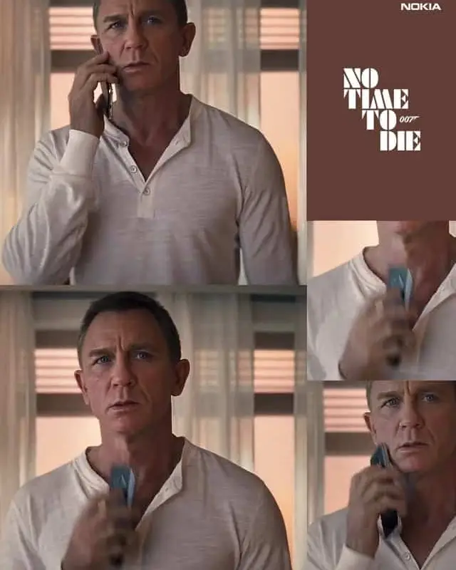 Nokia 5G new phone appears in "007: No time to die" trailer