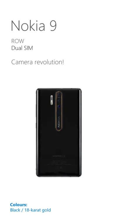 Nokia 9 flagship with triple rear camera surfaces in a fresh leak