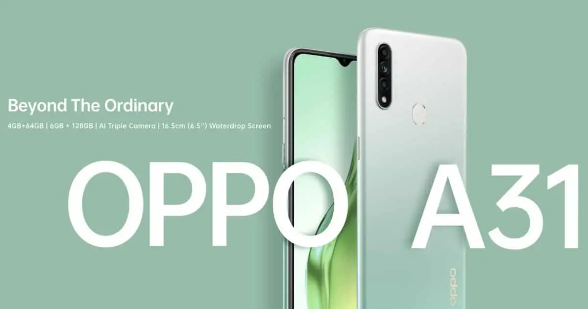Oppo A31 Launched in India with a Price Tag of $190: Specs, Features
