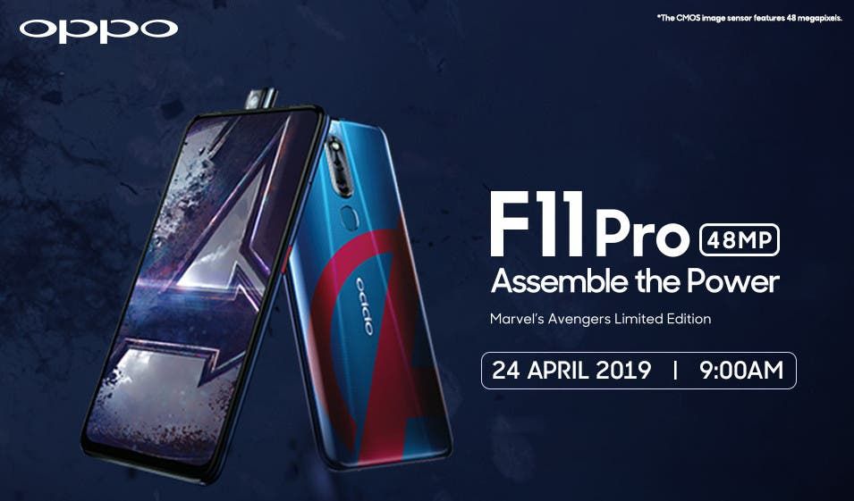 Marvel Edition Oppo F11 Pro set to launch in Malaysia on April 24