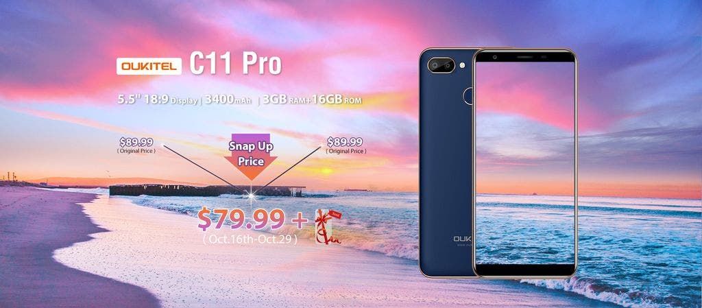 OUKITEL C11 Pro already in the presales priced at $79.99