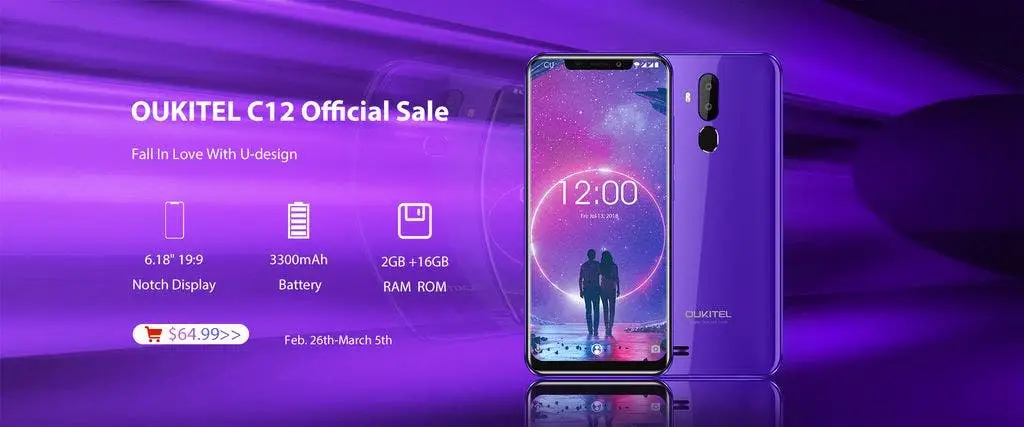 Budget OUKITEL C12 goes officially on sale for just $64.99
