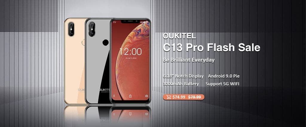 Notched OUKITEL C13 Pro up for grabs just for $74.99