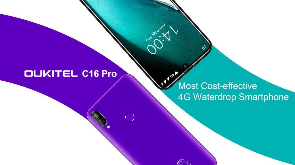 New OUKITEL C16 Pro released as the cheapest 4G waterdrop phone