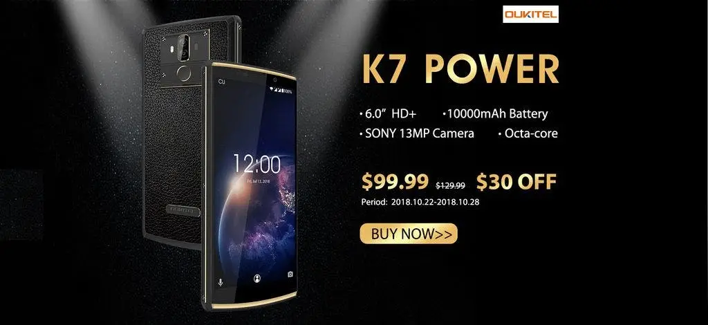 Surprise flash sale of the OUKITEL K7 Power only for $99.99