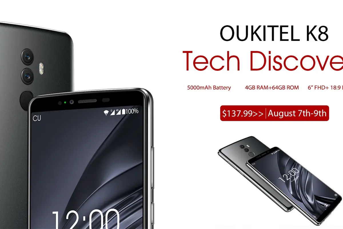 OUKITEL K8 Flash Sale Starts on AliExpress Tech Discovery for the 5000mAh Battery Phone