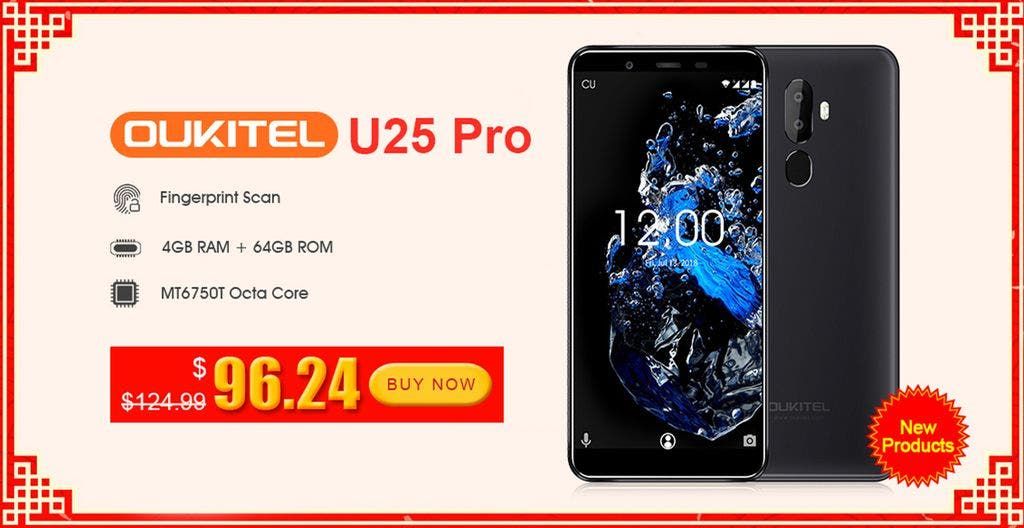 Twilight OUKITEL U25 Pro discounted on Aliexpress only to $96.24