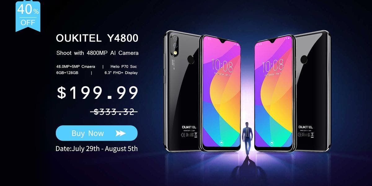 Flash sale for the new OUKITEL Y4800 is just $199.99