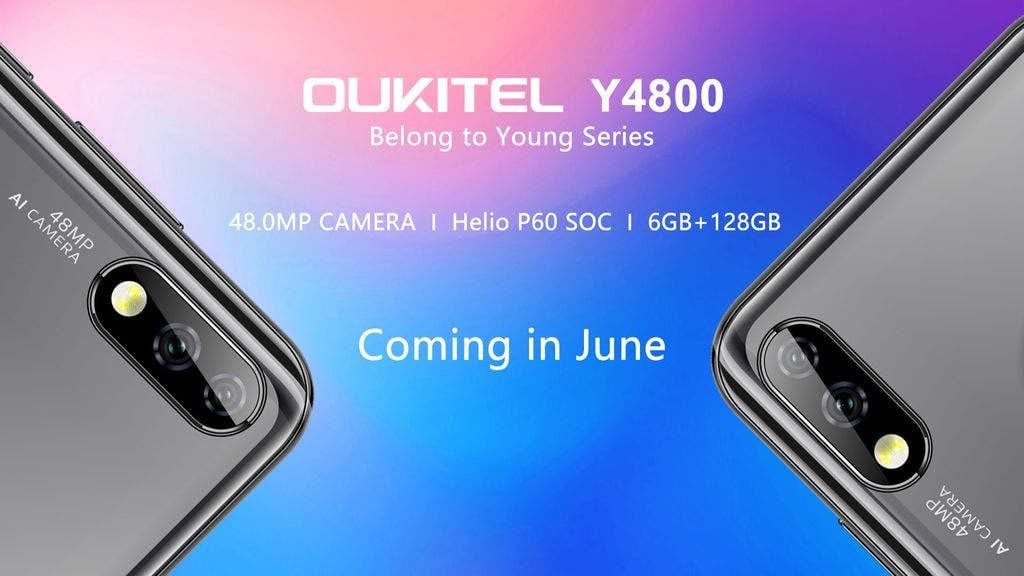 OUKITEL Y4800 from new Young series leaked with 48MP camera and Helio P60