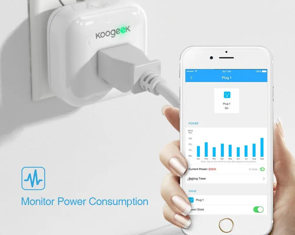 Koogeek P1 Smart Plug with Apple HomeKit Support on Sale