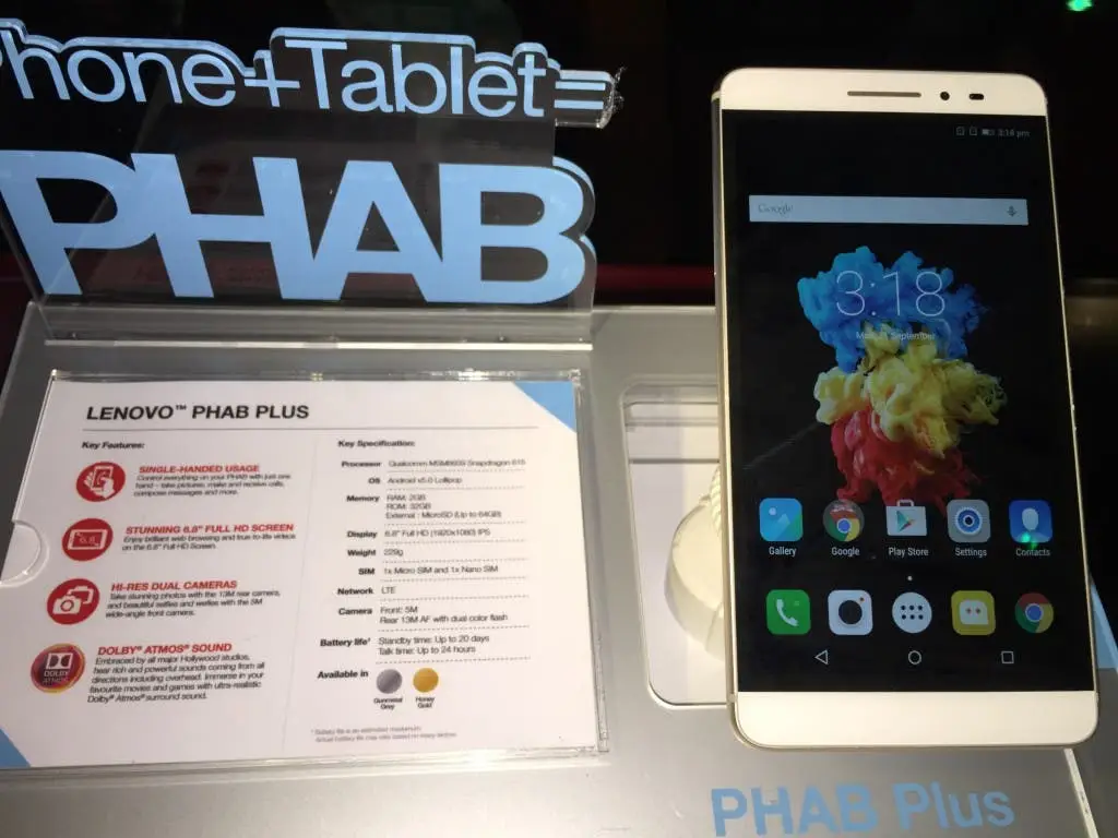 Lenovo Phab Plus launched in Malaysia