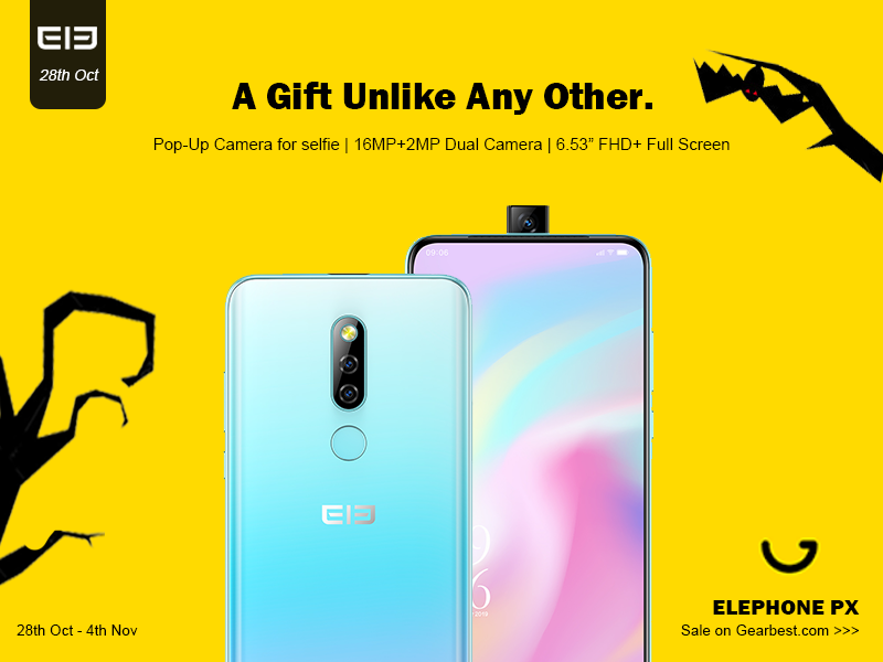 ELEPHONE PX with pop-up cam on sale from Gearbest