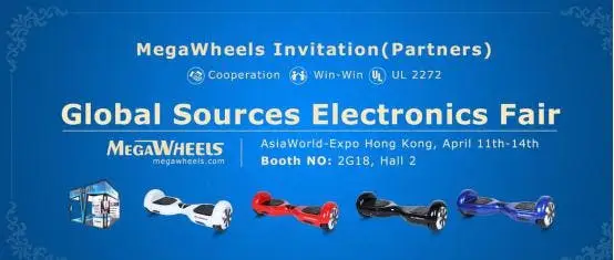 Check out Megawheels at the Global Electronics Fair in HongKong