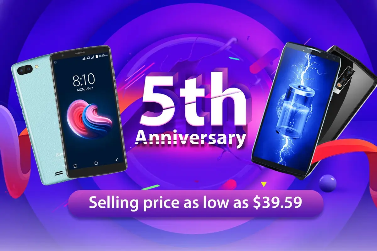 Blackview 5th Anniversary Promotions Kick Off - From $39.59