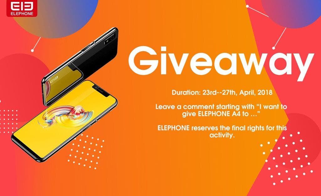 Get  an Elephone A4 for free in their Facebook giveaway event