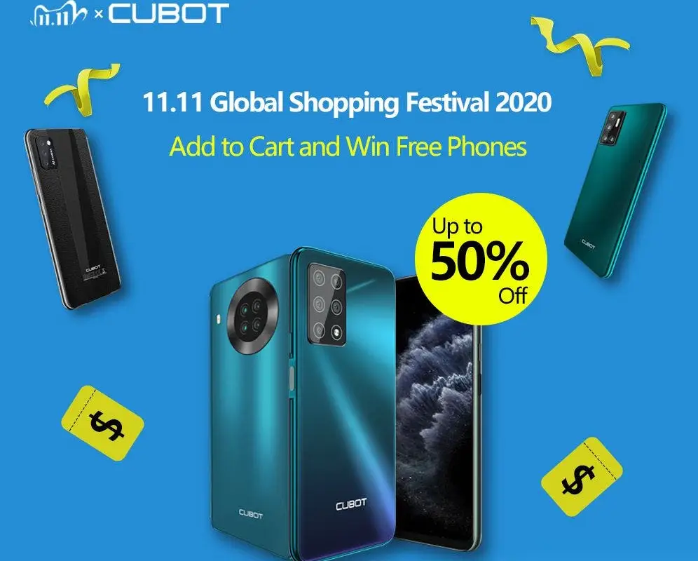 Get up to 50% off with Cubot Deals during 11.11 festival