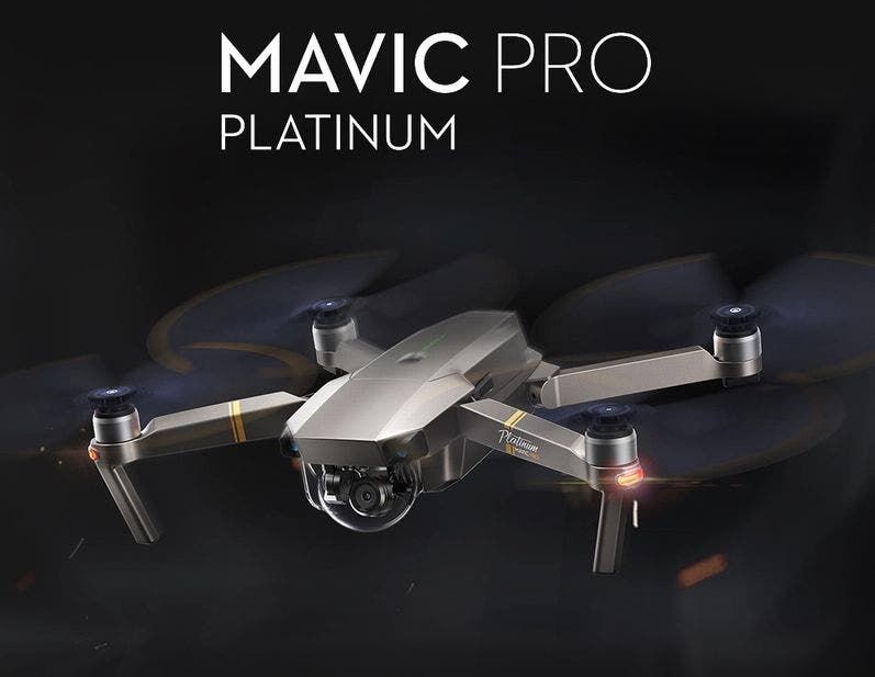 Presale discount coupon for the DJI Mavic Pro Platinum drone