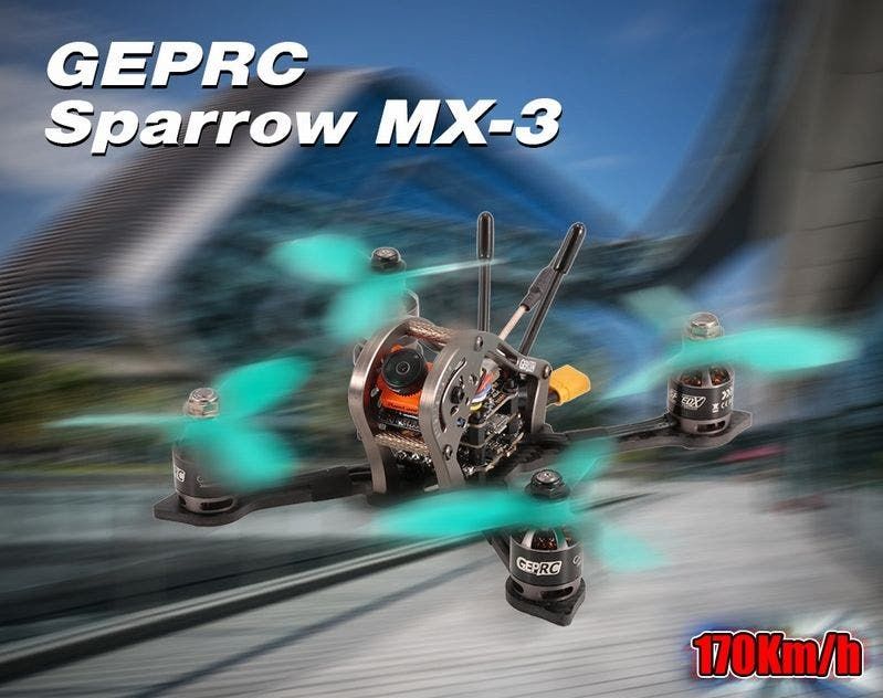 Discount coupon for the GEPRC Sparrow MX-3 racing drone