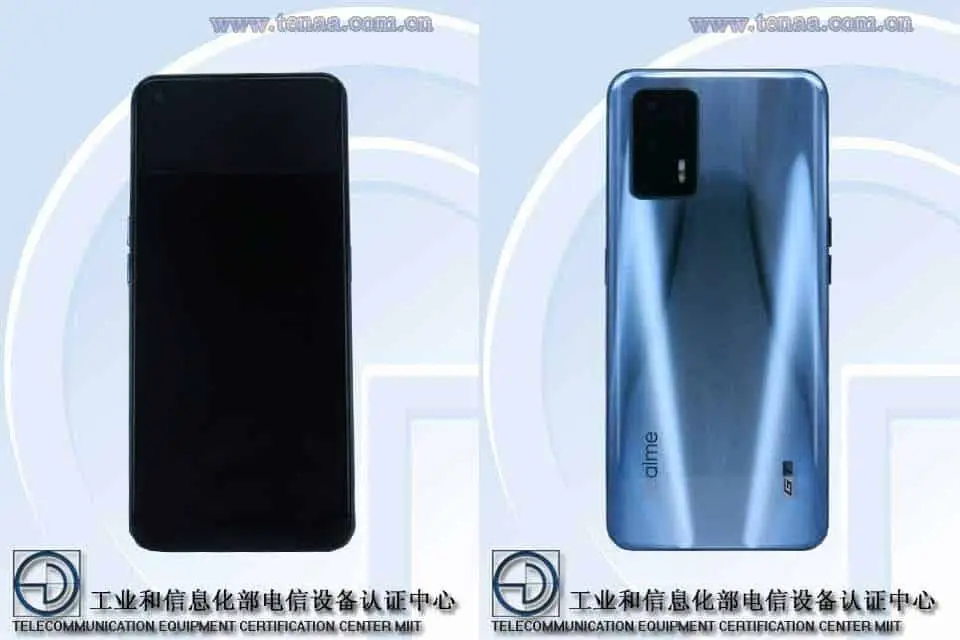Realme Race(RMX2202) images appeared on TENAA