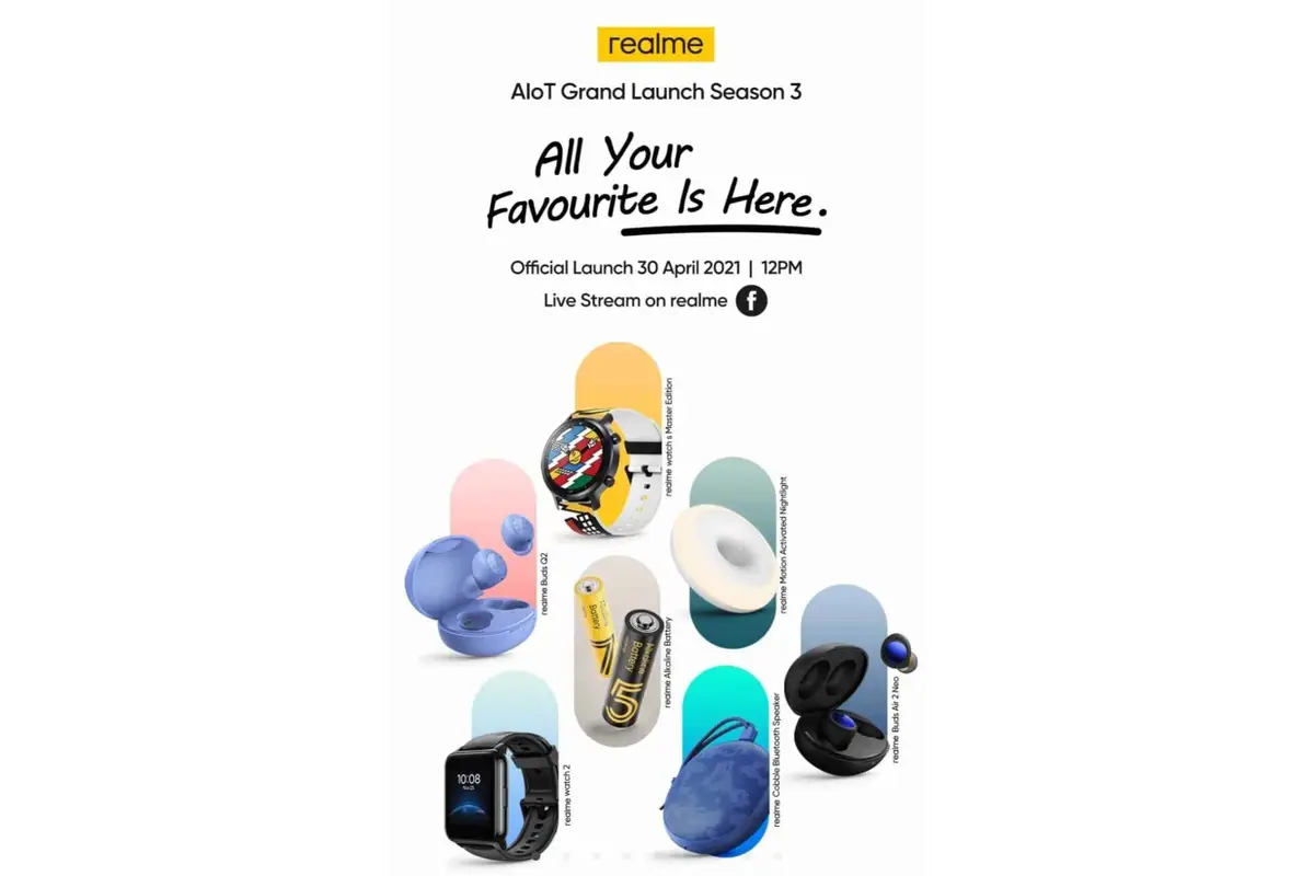 Realme AIoT Grand Launch Season 3 scheduled for April 30 in Malaysia