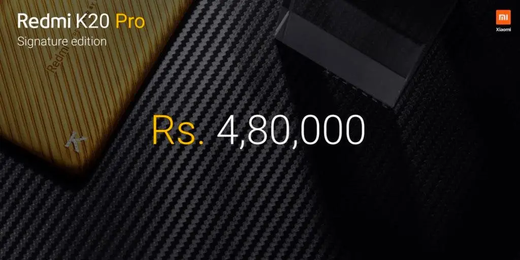 Redmi K20 Pro Signature Edition announced too, but it'll cost a fortune