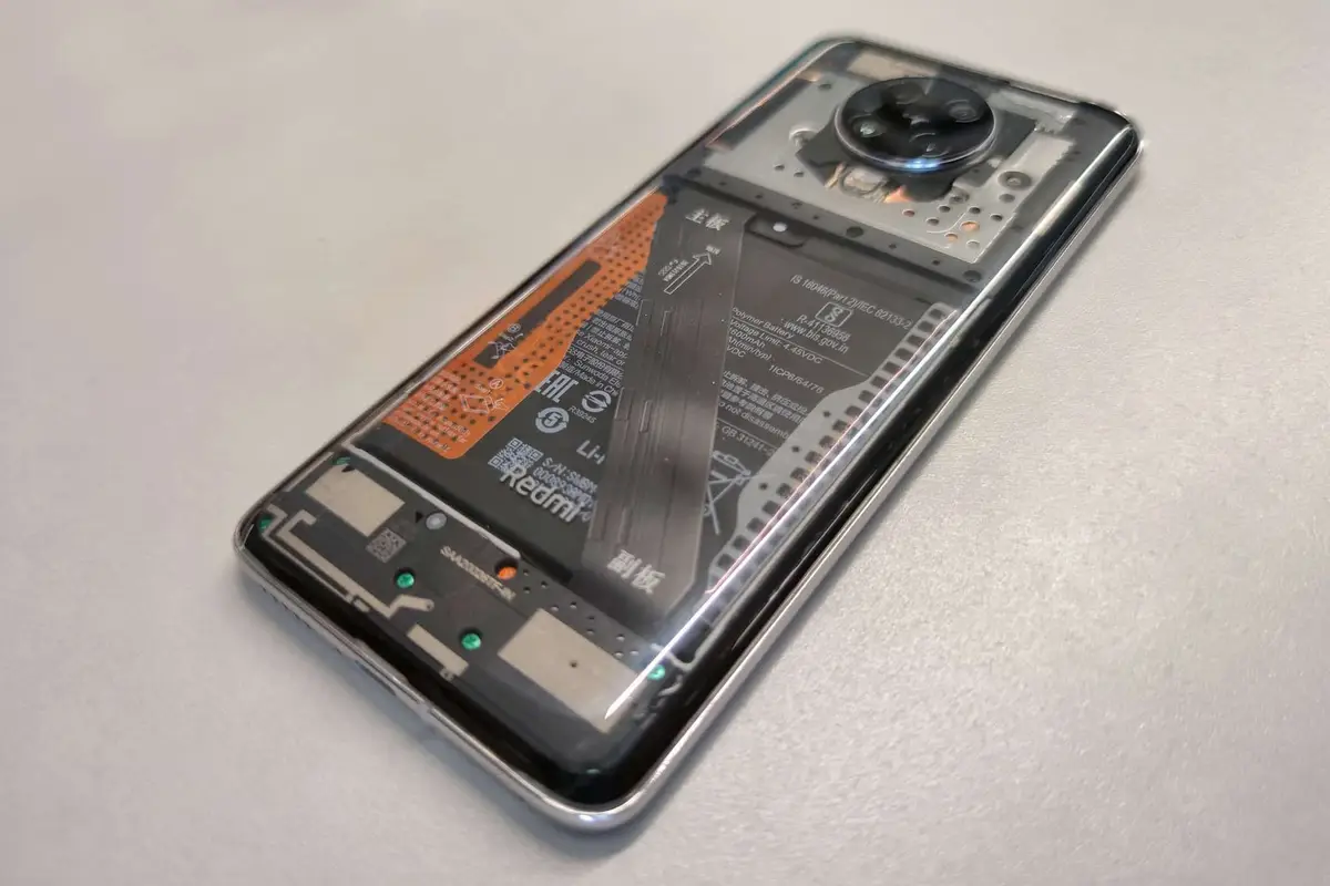 Xiaomi official shared images of the Redmi K30 Pro transparent custom edition