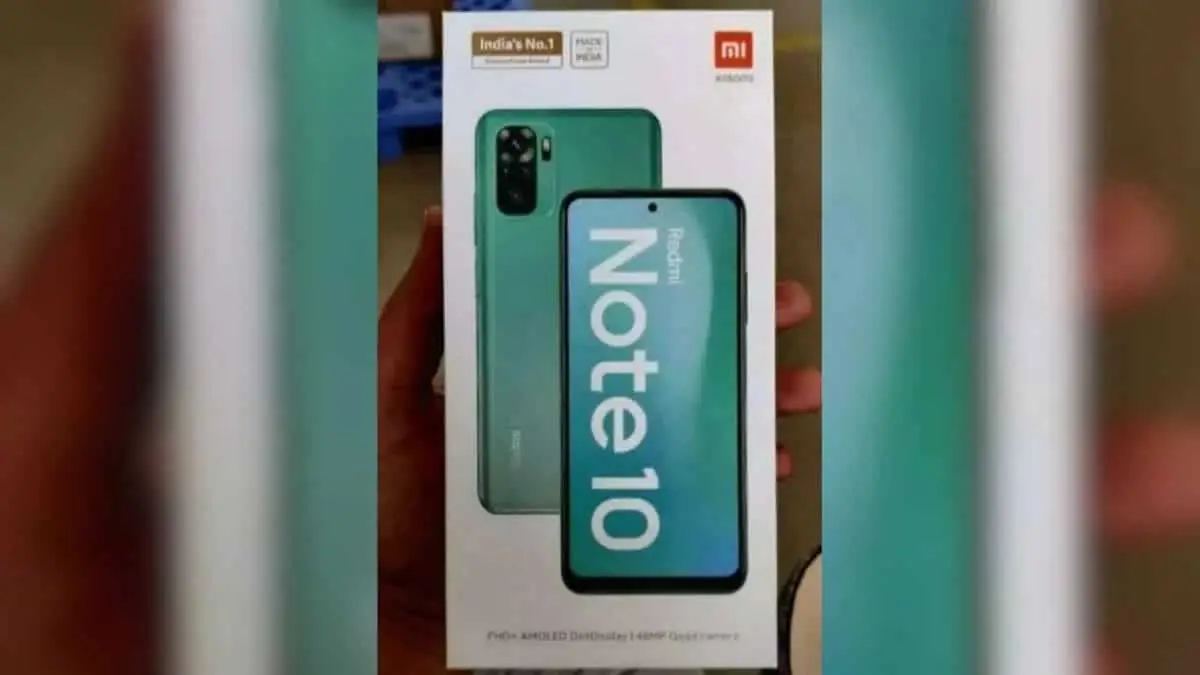 Redmi Note 10 retail box has appeared