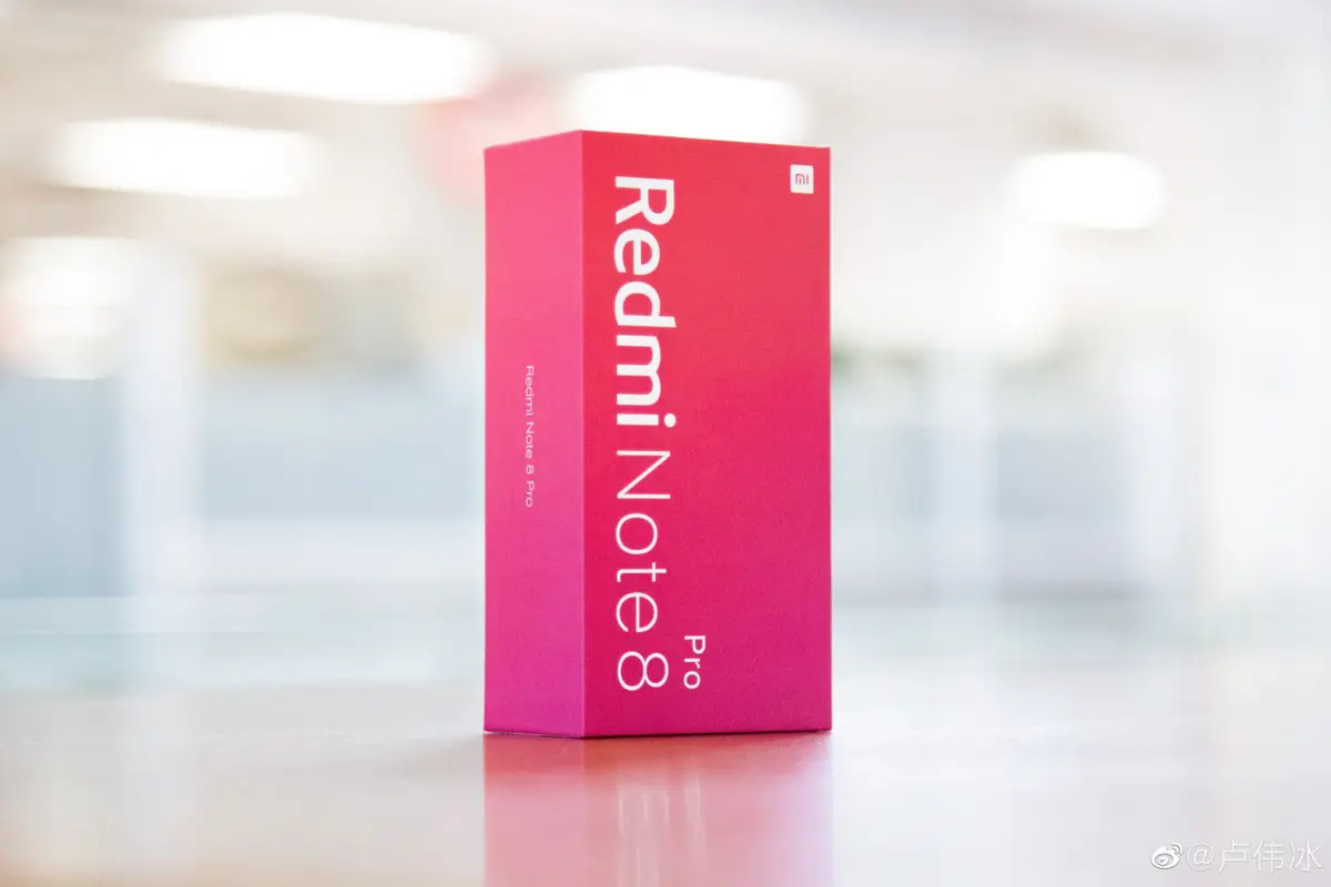Redmi Note 8 Pro's box makes its first online appearance