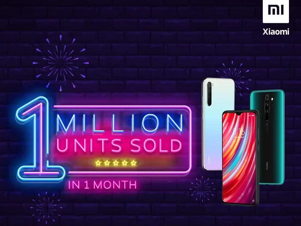 Redmi Note 8 & Note 8 Pro sells 1 million units in one month in India