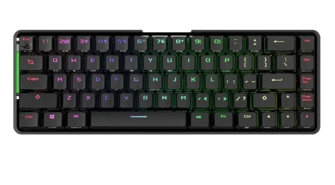 ROG launches a 68-key mini keyboard with 400 hours battery life & a touch bar